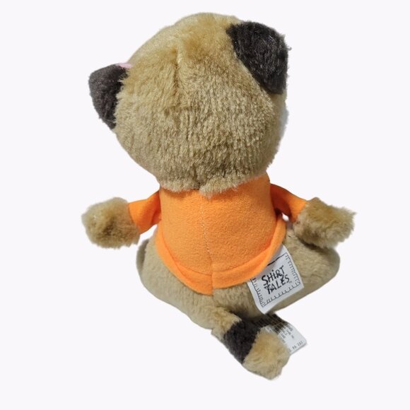 Vintage 80s Hallmark Shirt Tales Rick Raccoon 7 inch Plush Stuffed Animal Toy - Picture 2 of 5